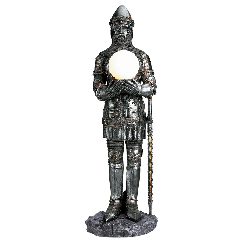 Design Toscano Sir Percival's Illuminated Sculpture