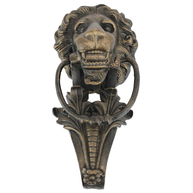 Design Toscano Florentine Lion Iron Door Knocker