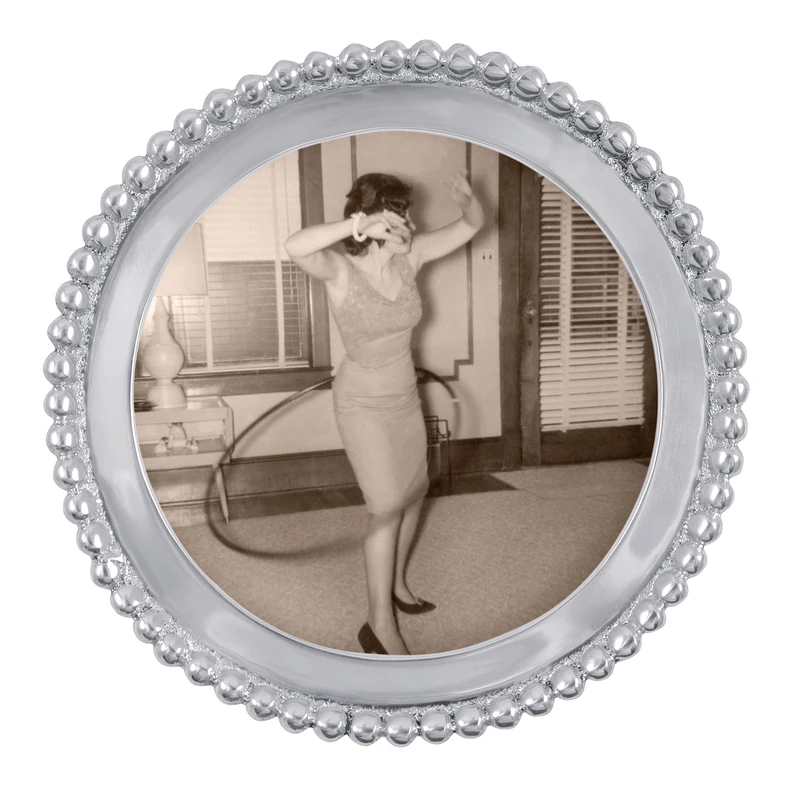 MARIPOSA Beaded Round Frame - Image 1