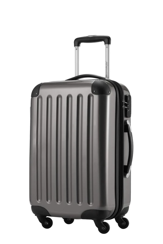 Hauptstadtkoffer Alex Cabin Suitcase 55x38x23 cm, 42 L, Combination Lock, Expandable Hard Shell Trolley PC/ABS, 3.2 kg, 4 Double Wheels, Titan - Image 1
