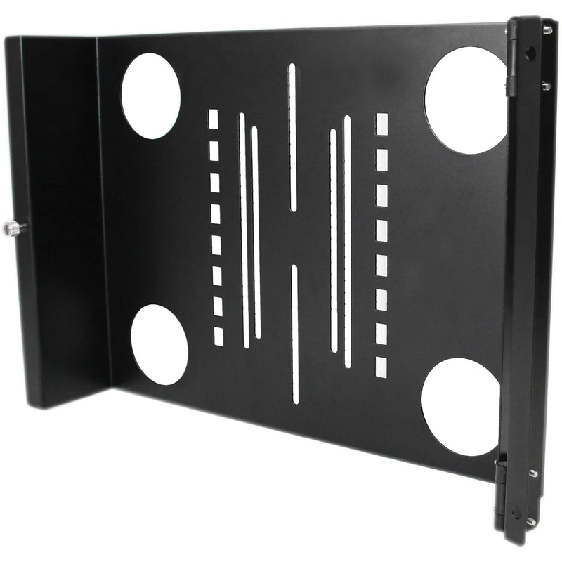 StarTech.com Universal Swivel VESA LCD Mounting Bracket for 19in Home Server Rack or Cabinet (RKLCDBKT), black