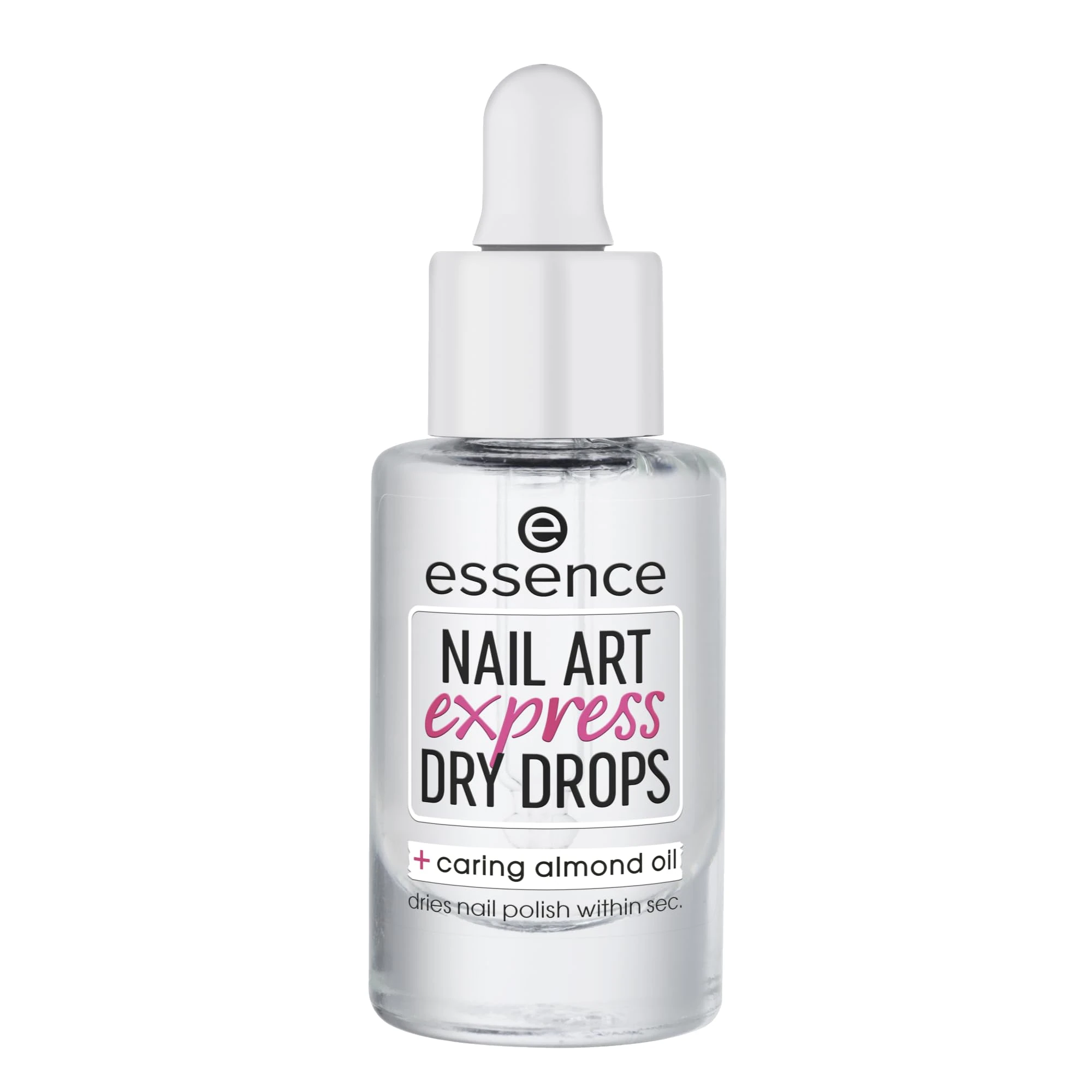 Essence Nail Art Express Dry Drops, Nail Polish, Quick Dryer, Transparent, Acetone, Vegan, Microplastic Particles Free (8 ml)