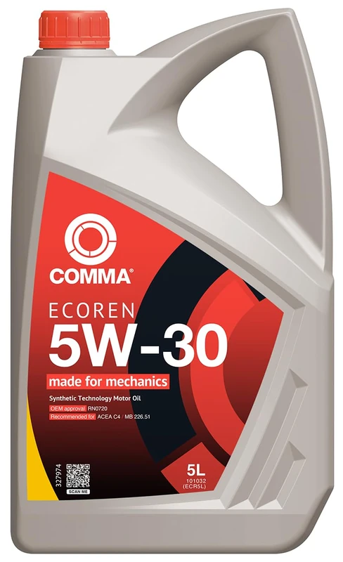 Comma ECR5L 5L Ecoren Fully Synthetic 5W30 Motor Oil
