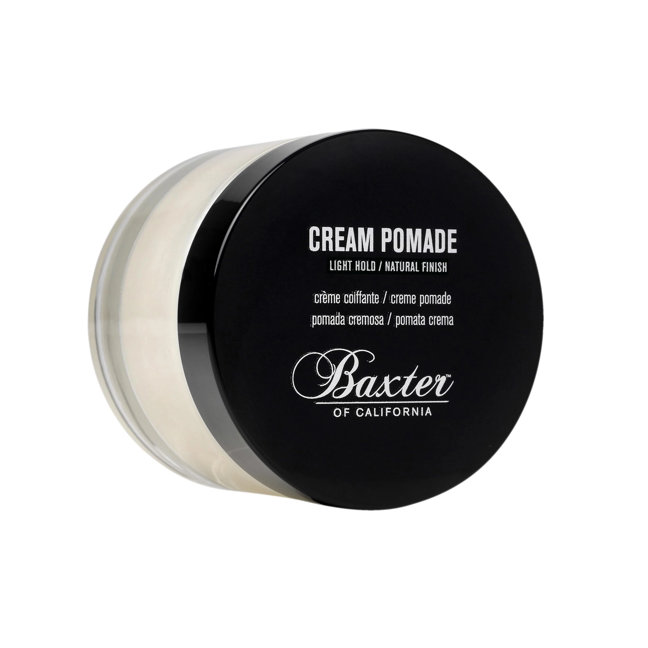 Baxter of California Cream Pomade - All Day Long Lasting Light Hold Natural Finish - Hair Styling Cream 60ml