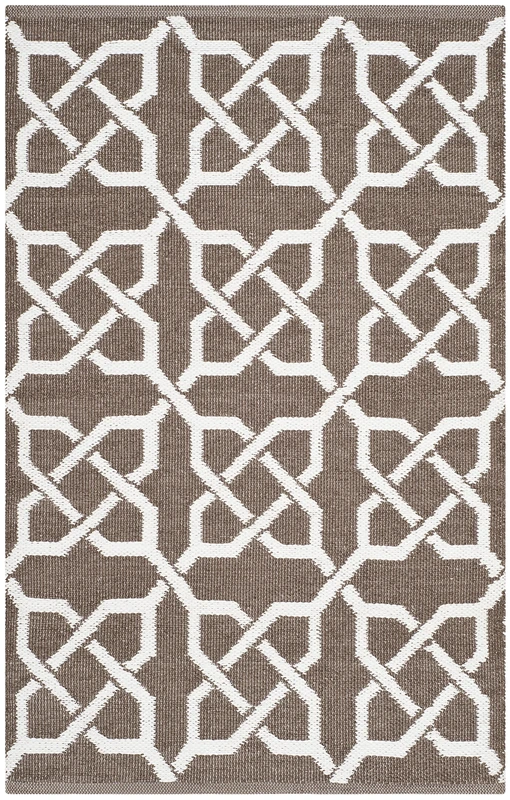 SAFAVIEH Eco-Friendly Rug for Living Room, Dining Room, Bedroom - Recycled Plastic Collection, Short Pile, in Saddle, 91 X 152 cm