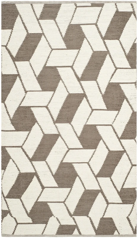 SAFAVIEH Eco-Friendly Rug for Living Room, Dining Room, Bedroom - Recycled Plastic Collection, Short Pile, in Saddle, 122 X 183 cm