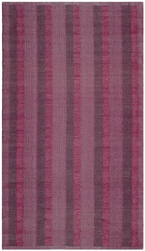 SAFAVIEH Eco-Friendly Rug for Living Room, Dining Room, Bedroom - Recycled Plastic Collection, Short Pile, in Indian Red, 122 X 183 cm - Image 1