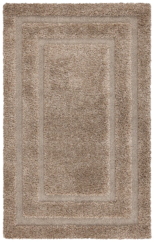 Safavieh Shag Rug for Living Room, Dining Room, Bedroom - Florida Shag Collection, High Pile, in Beige and Beige, 244 X 305 cm