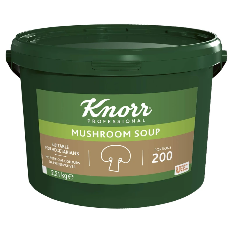 Knorr Professional Mushroom Soup Mix, 200 Portions (34 Litres)