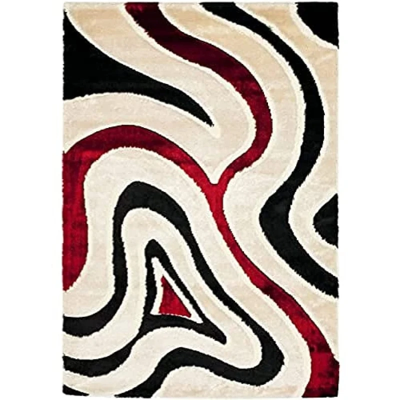 Safavieh Shaggy Indoor Woven Rectangle Area Rug, Shag Collection, SG09, in Assorted, 201 X 290 cm for Living Room, Bedroom or Any Indoor Space