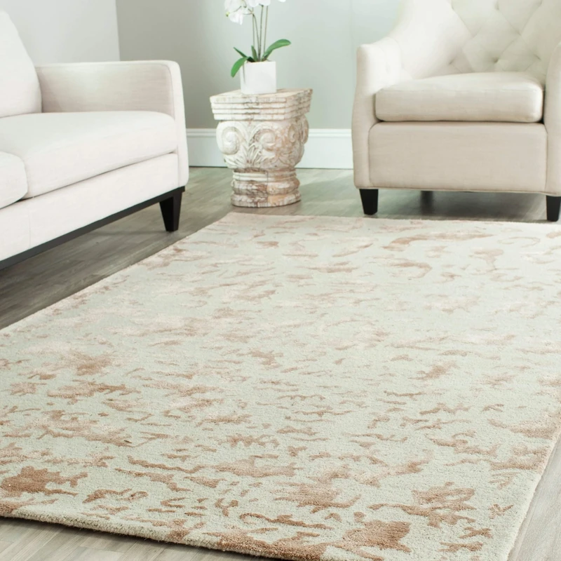 SAFAVIEH Contemporary Rug for Living Room, Dining Room, Bedroom - Soho Collection, Short Pile, in Ivory, 229 X 290 cm