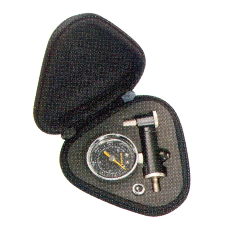 Topeak Shuttle Pressure Gauge with Bag,Black,7.6x8.2x2.5cm