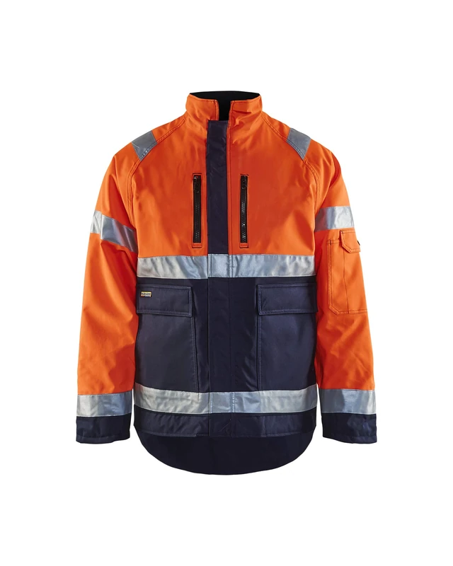 Blakläder 482719775389XXS Size Cl.2 2X-Small "High Vis" Winter Jacket - Orange/Navy Blue