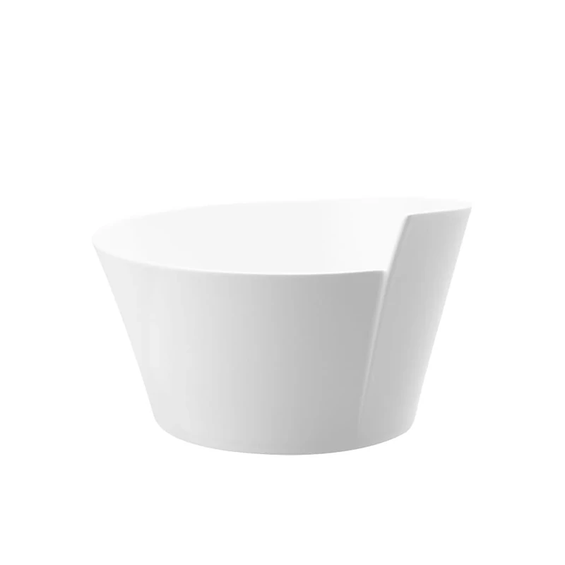 Villeroy & Boch - NewWave Small Tureen, Bowl for terrine/soufflé/soups, Oval, Premium Porcelain,Dishwasher and Microwave Safe, White, 300 ml