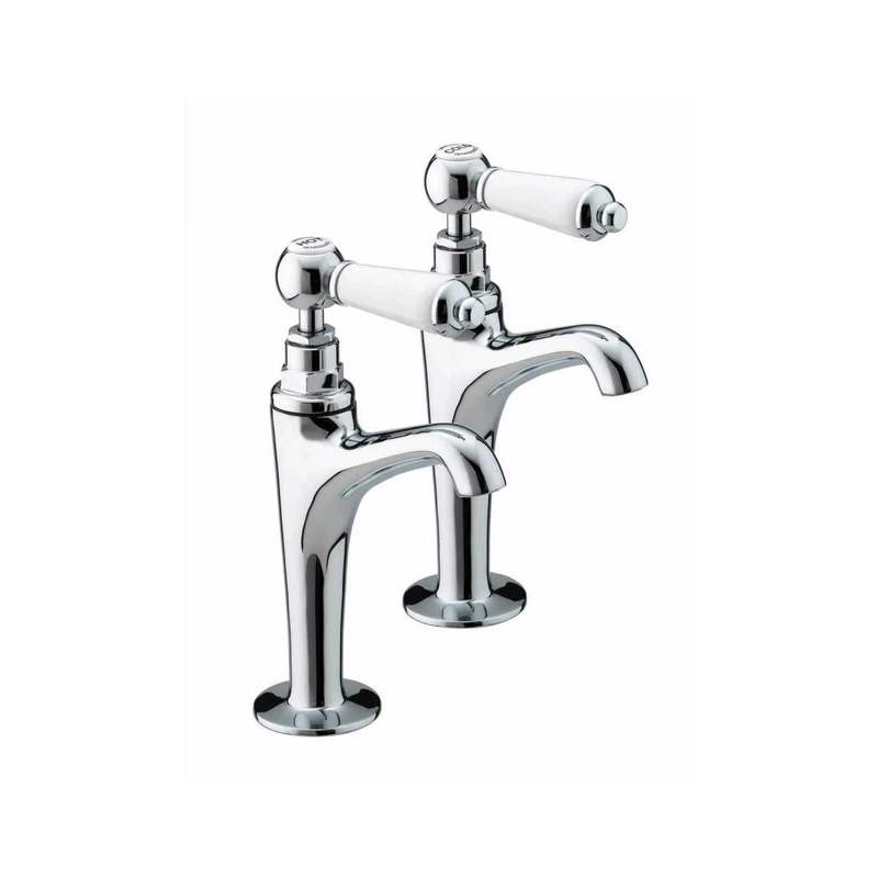 Bristan RS HNK C Renaissance High Neck Kitchen Pillar Taps, Chrome