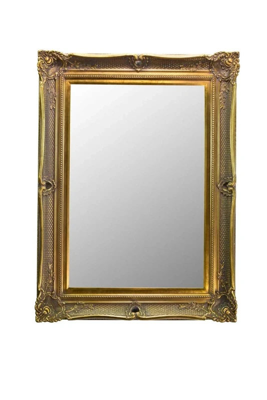 Mirror Large Antique Gold Shabby Chic Decorative Framed Bevelled Wall 41inch x 31inch (104cm x 79cm) Stunning-Ready to Hang-ITV Show Supplier, Wood, 104x79