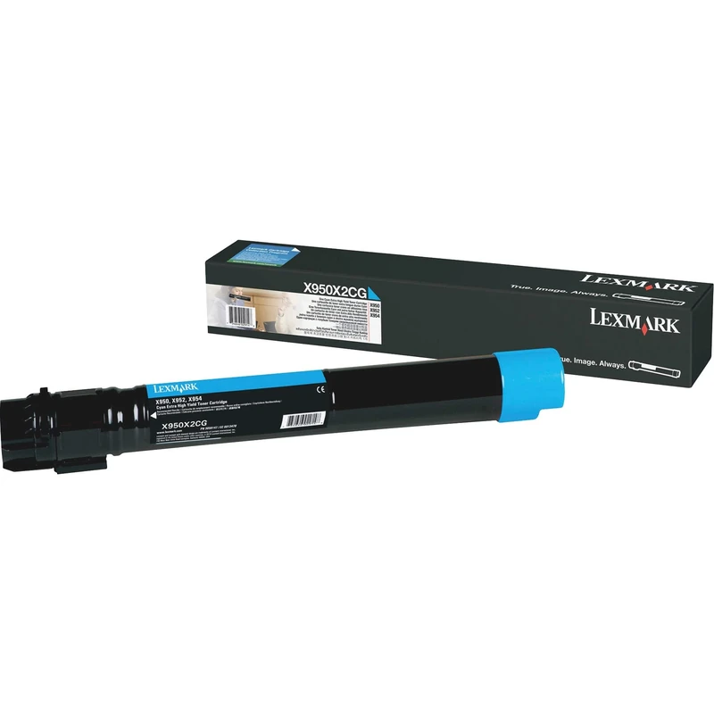 Lexmark X950X2CG Cyan Extra High Yield Laser Toner Cartridge - Image 1