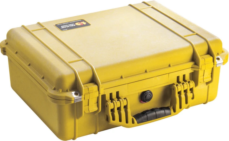 Pelican 1500 Camera Case with Pick N'Pluck Foam - Yellow