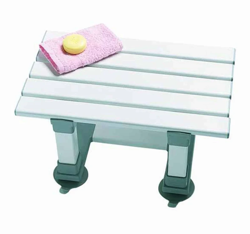 Aidapt Plastic 8" Slatted In Bath Seat with Suction Cups
