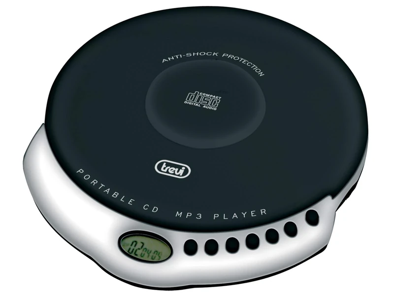 Trevi CMP498 Portable CD and MP3 Player with in Ear Headphones in Black and White