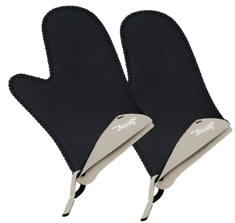 Spring Grips 2094055802 Oven Gloves, Short, 1 Pair Grey - Image 1