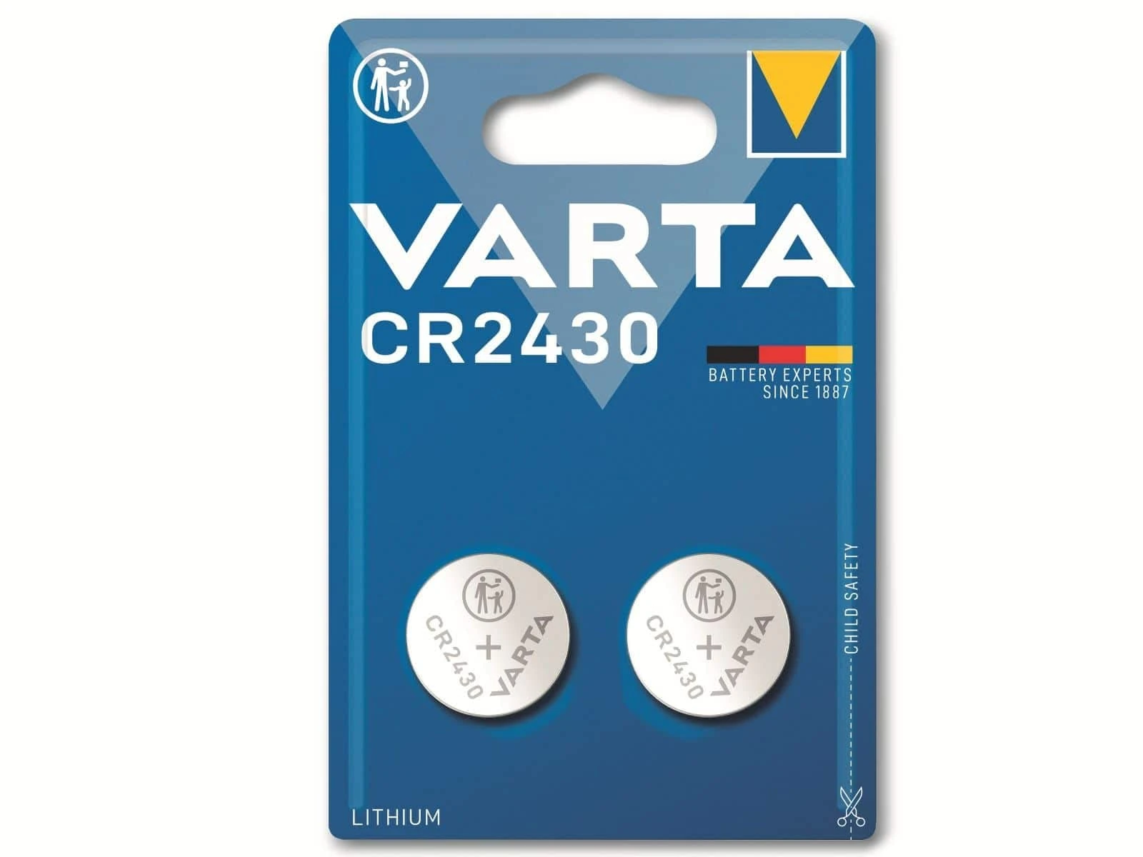 Varta battery CR 2430 lithium coin cell