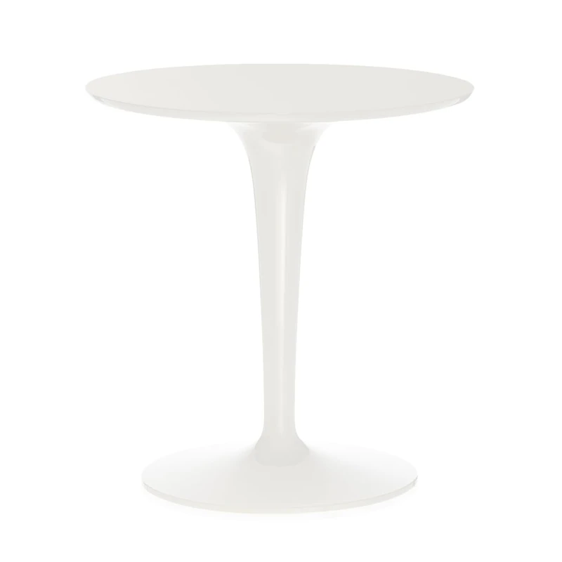 Kartell 860003 Tip Top Mono Side Table Glossy White