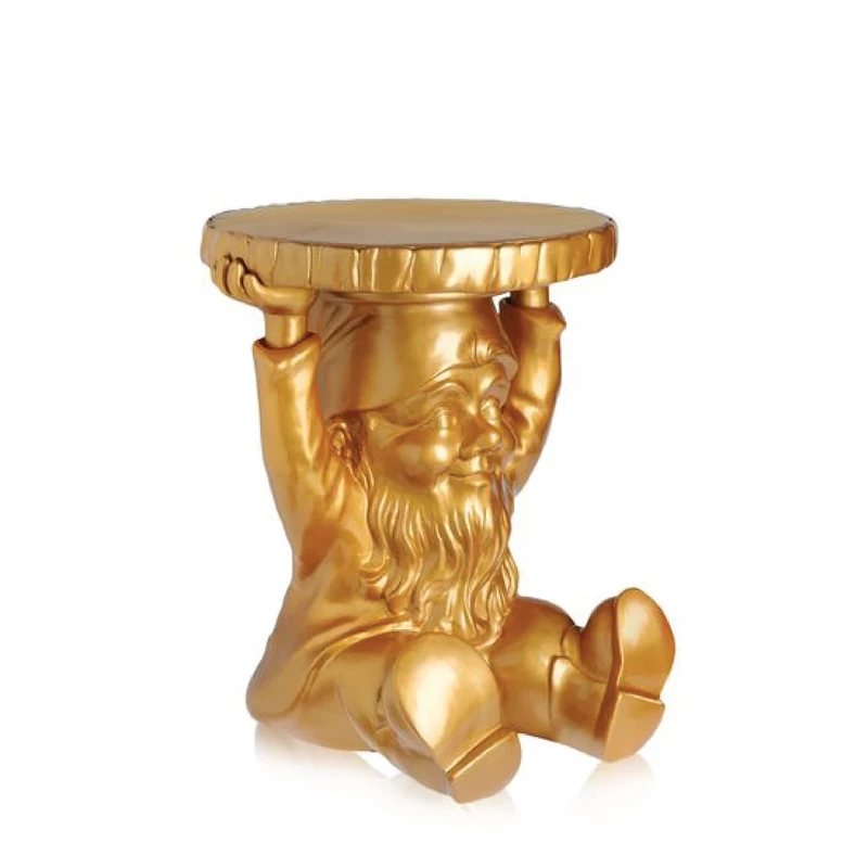 Kartell Attila 883195 Garden Gnome Stool Gold