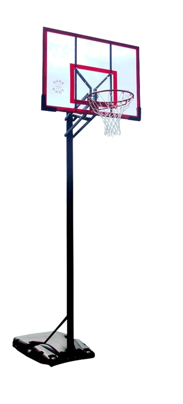 Sure Shot Quick Adjust Portable Basketball Hoop and Stand, Acrylic Backboard, Adjustable 2.4 m to 3.05 m Official Height