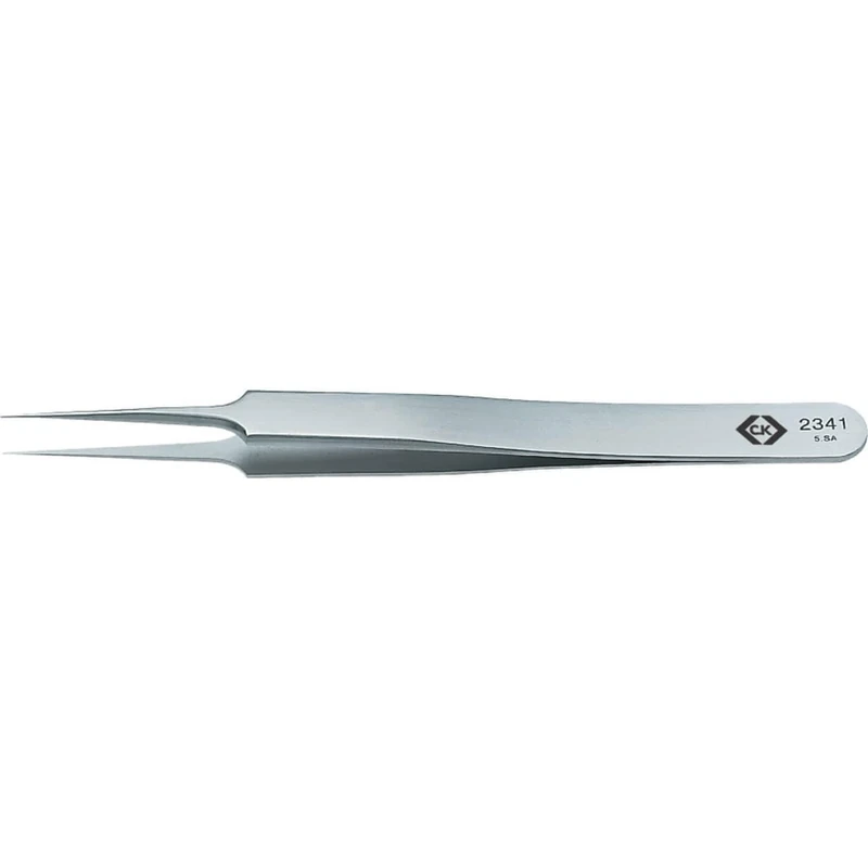 Best Price Square PRECISION TWEEZER, TIP, 110MM T2341 By CK TOOLS - Image 1