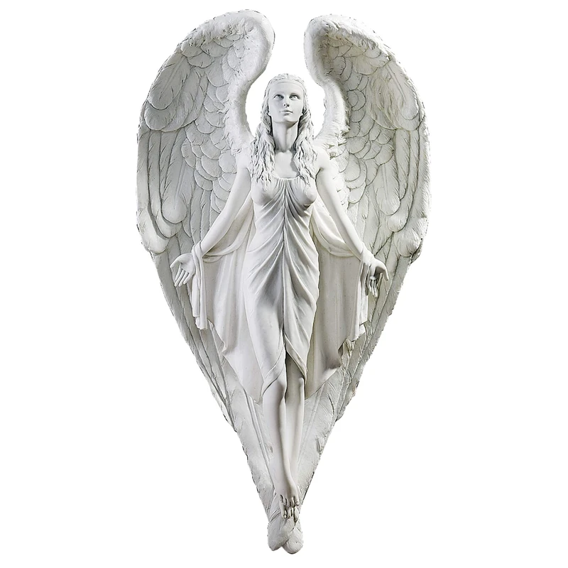 Design Toscano DB43016 Spiritual Path Angel Wall Sculpture - Grey