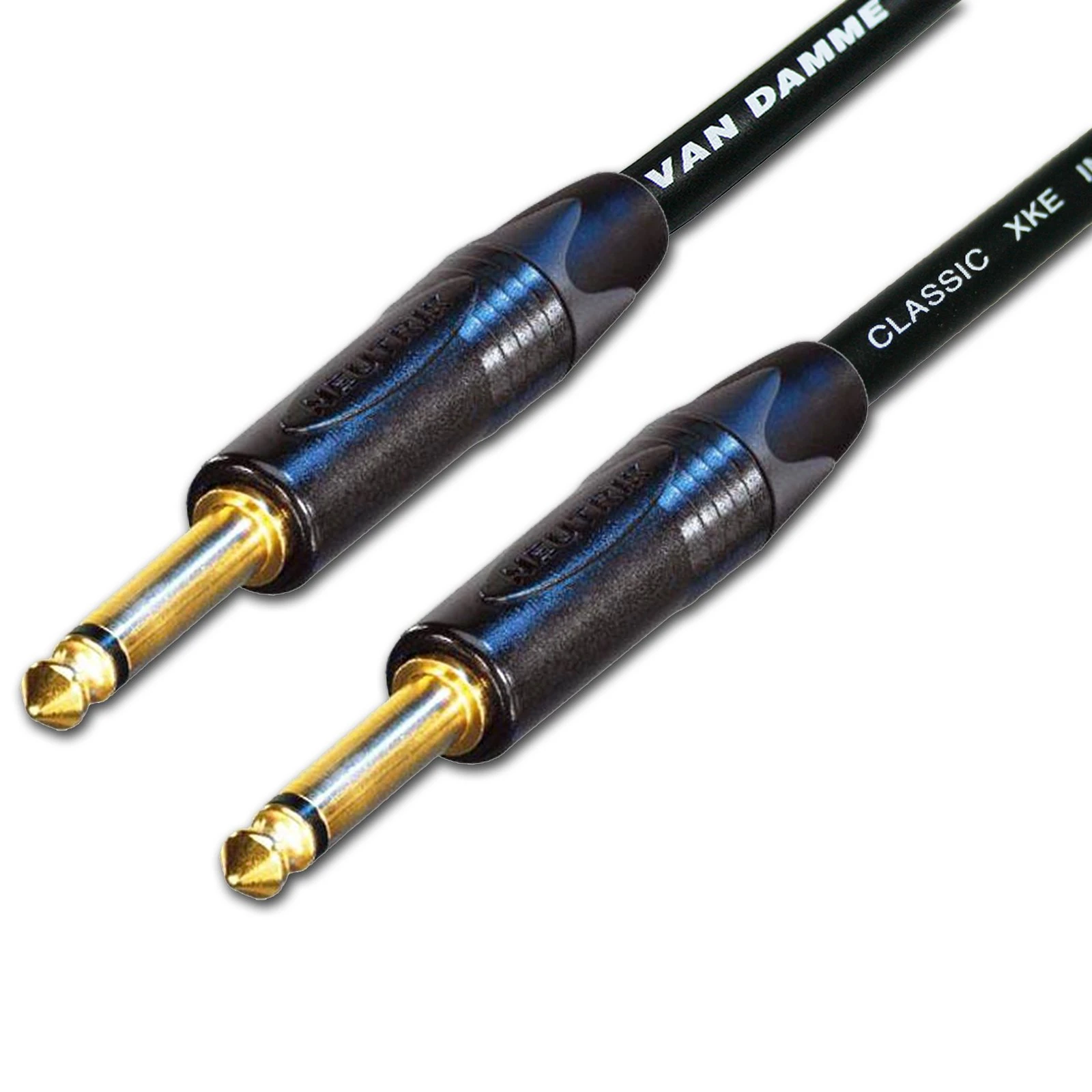 Van Damme Guitar Effects Pedal Patch Leads. Neutrik GOLD 1/4 inch Mono Cable