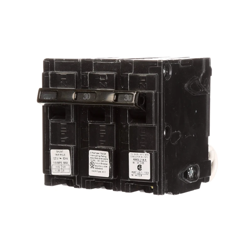 Siemens Q23000S01 120/240-Volt type MP-T 30-Amp Circuit Breaker with 120-Volt Shunt Trip Double pole