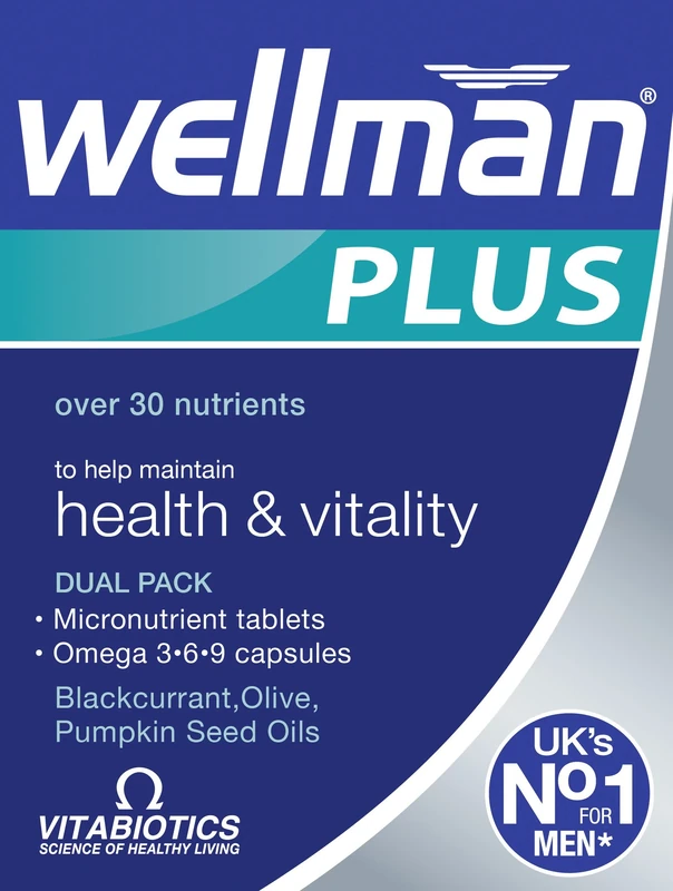 Wellman Plus Omega 3-6-9 Multivitamin - 56 Tablets & Capsules