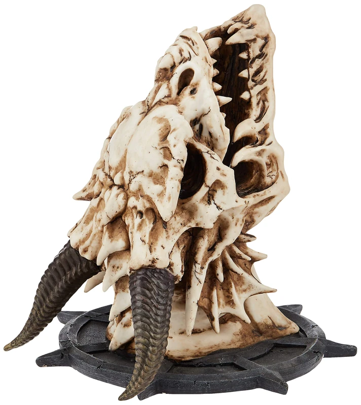 Design Toscano Horned Dragon Skull Wall Trophy - Set of 2