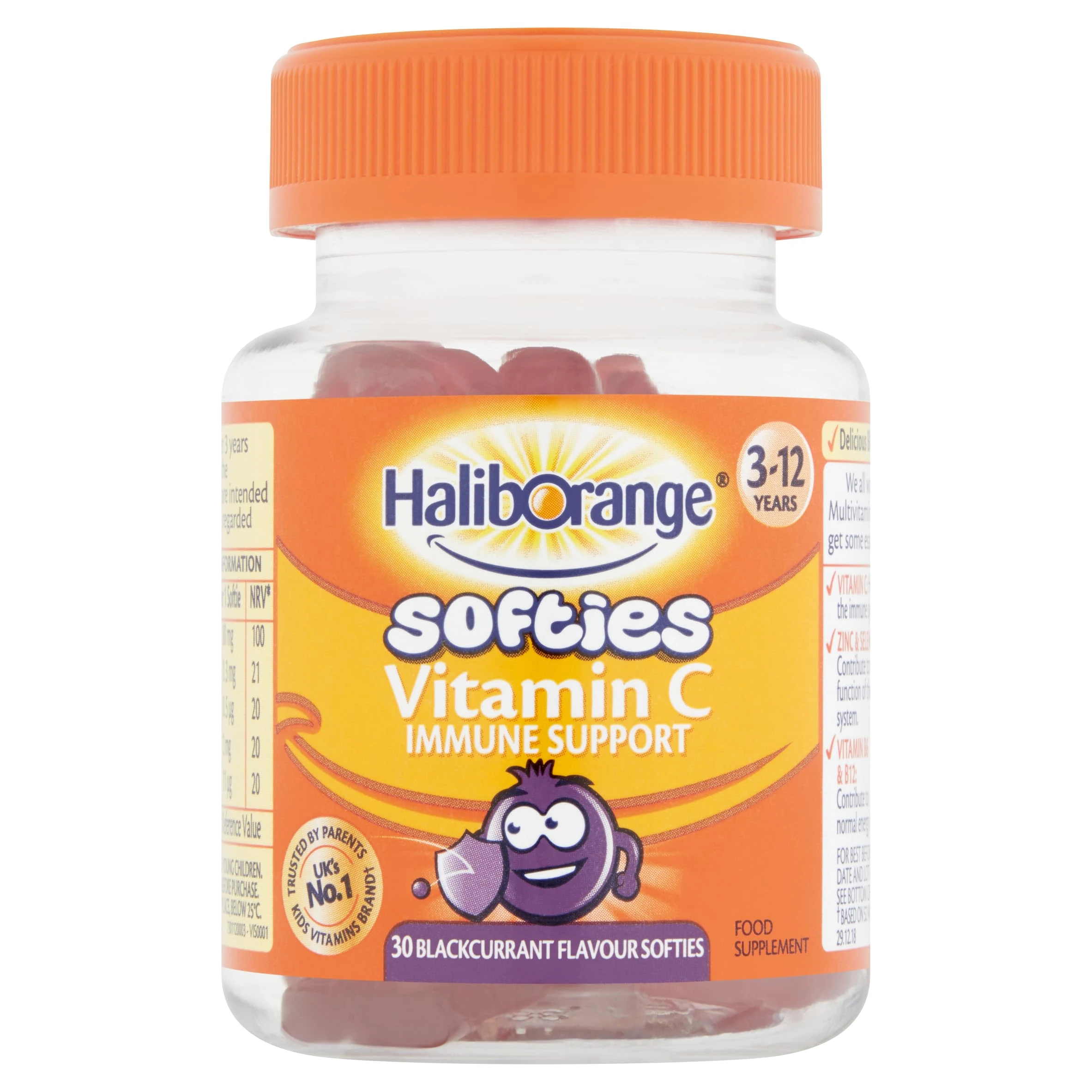 Haliborange Kids Blackcurrant Vitamin C Immune softies Tablet 30