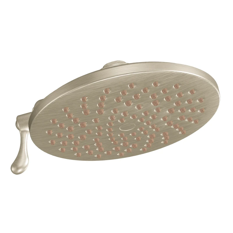 Moen S6320EPBN Velocity Two-Function Eco-Perforance Rainshower 8-Inch Showerhead with Immersion Technology, Brushed Nickel