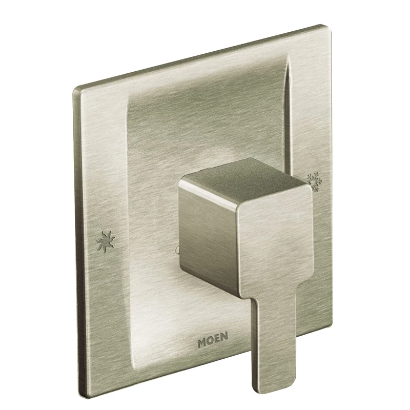 Moen TS2711BN 90 Degree Posi-Temp Tub and Shower Trim Kit, Valve Required, Brushed Nickel