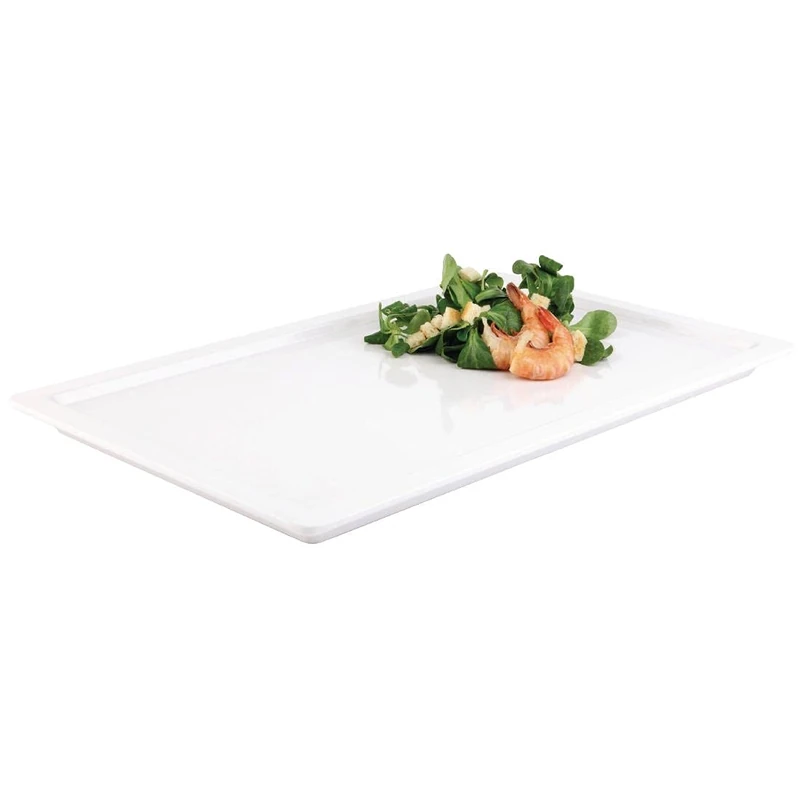 APS GD100 Rectangular Buffet Tray, 1/1 GN, White