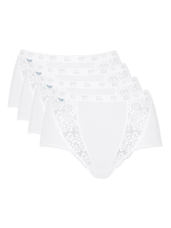 Sloggi Women's chic Brief, White - White, 22 UK