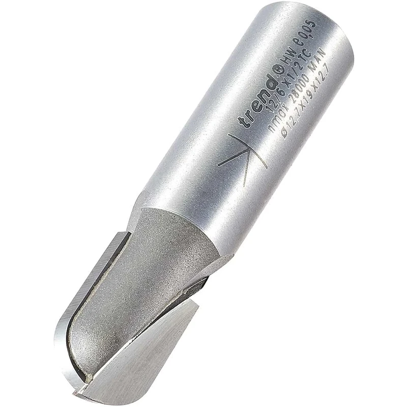 Trend Professional Radius Cutter, 6.3mm Radius, 1/2 Inch Shank, 12.7mm Cut Diameter & 19mm Cut Length, Tungsten Carbide Tipped, 12/6X1/2TC