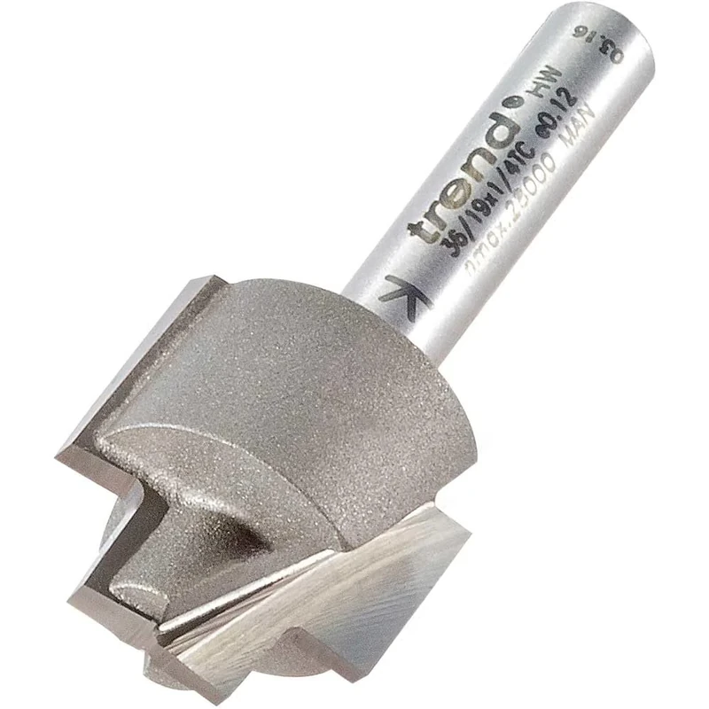 Trend Professional 19mm Rebater Strip Recesser Router Cutter Bit, 1/4 Inch Shank, 9.5mm Cut Diameter, 19mm Cut Length, 13mm Lower Rebate, 36/19X1/4TC