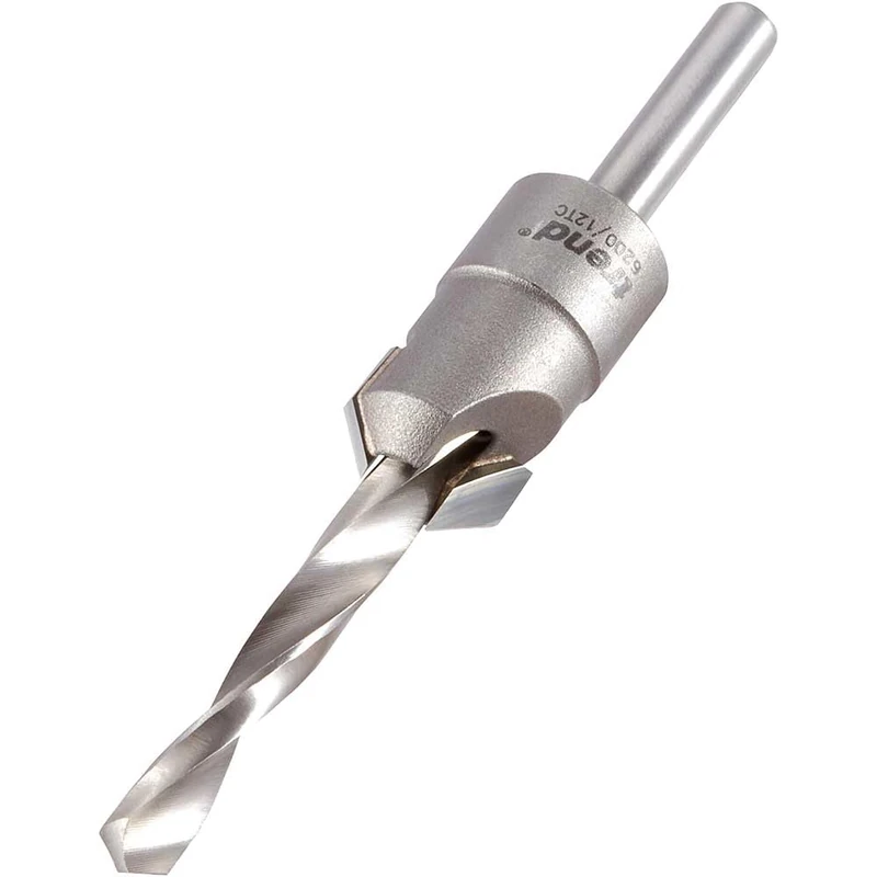 Trend TCT Adjustable 5/8 Inch Countersink Drill Bit for Drilling & Countersinking, Hex Key Included, 6200/12TC
