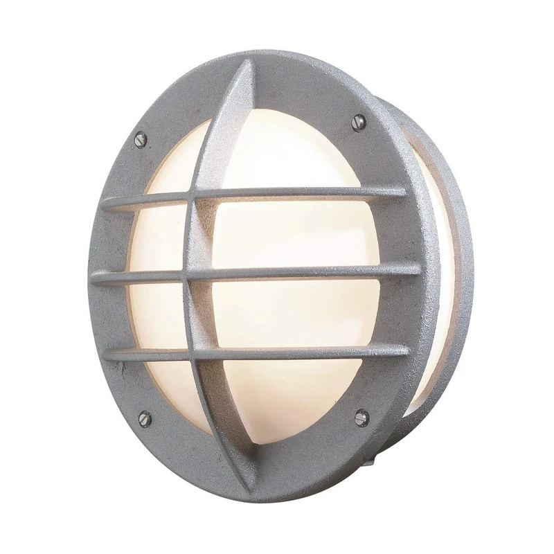 Konstsmide 515-312 Oden Wall Light / Opal-Frosted Acrylic Lens / Grey