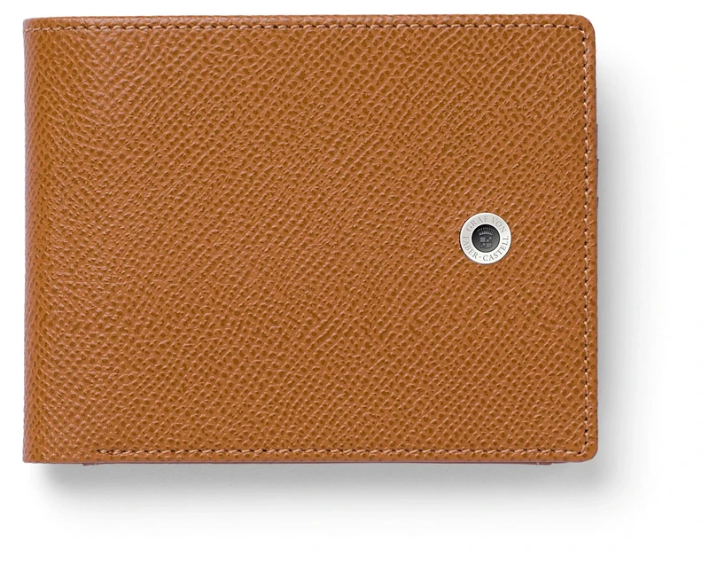 Graf von FABER-CASTELL Epsom Cognac 118931 Wallet with Coin Compartment, Note Compartment and Card Slots