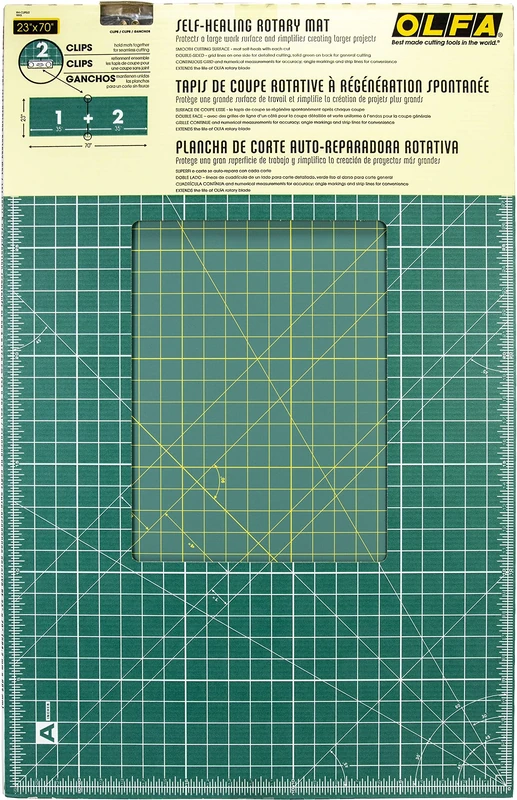 Olfa 23 x 70-Inch Clipped Gridded Cutting Mat Set