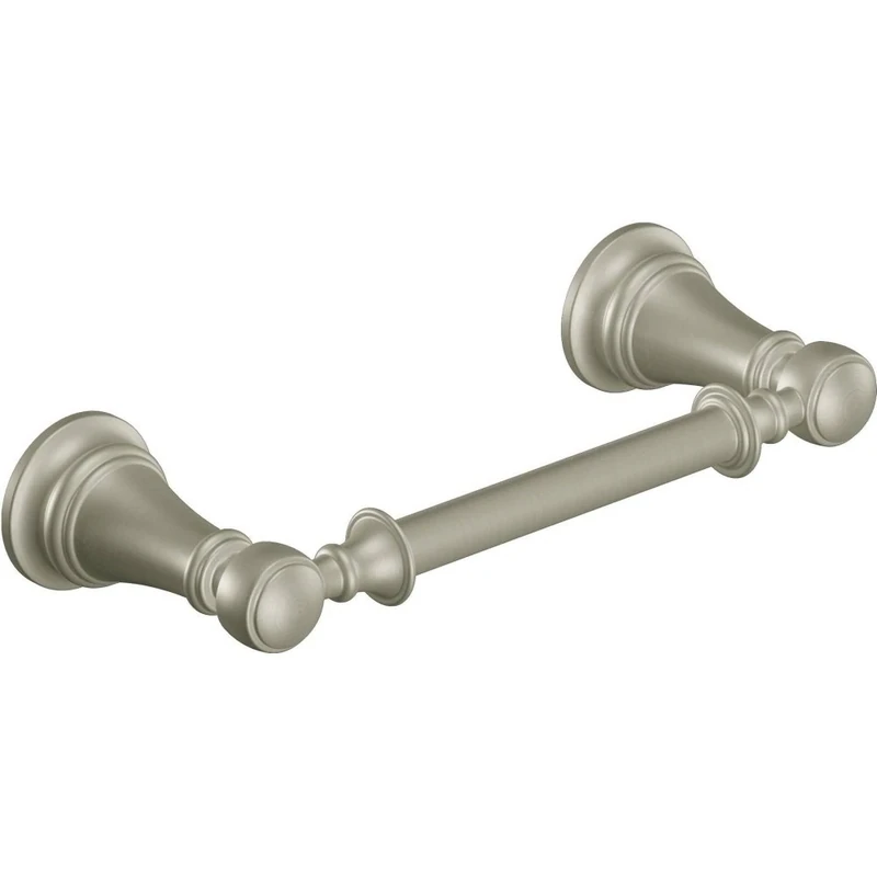 Moen YB8408BN Weymouth Pivoting Double Post Toilet Paper Holder, Brushed Nickel