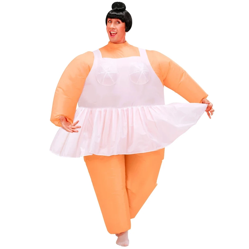 Ladies Inflatable Ballerina Costume for TV Cartoon & Film Fancy Dress