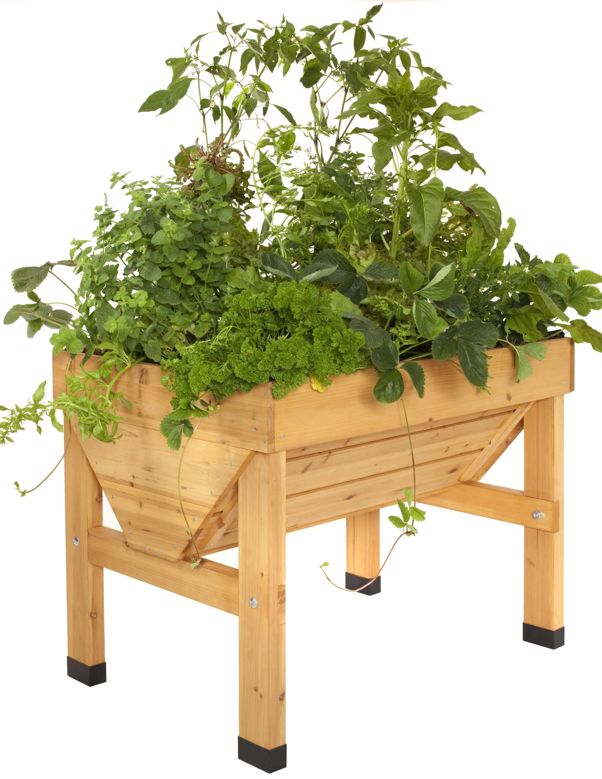 VegTrug 1m Small Wood Seater - Natural
