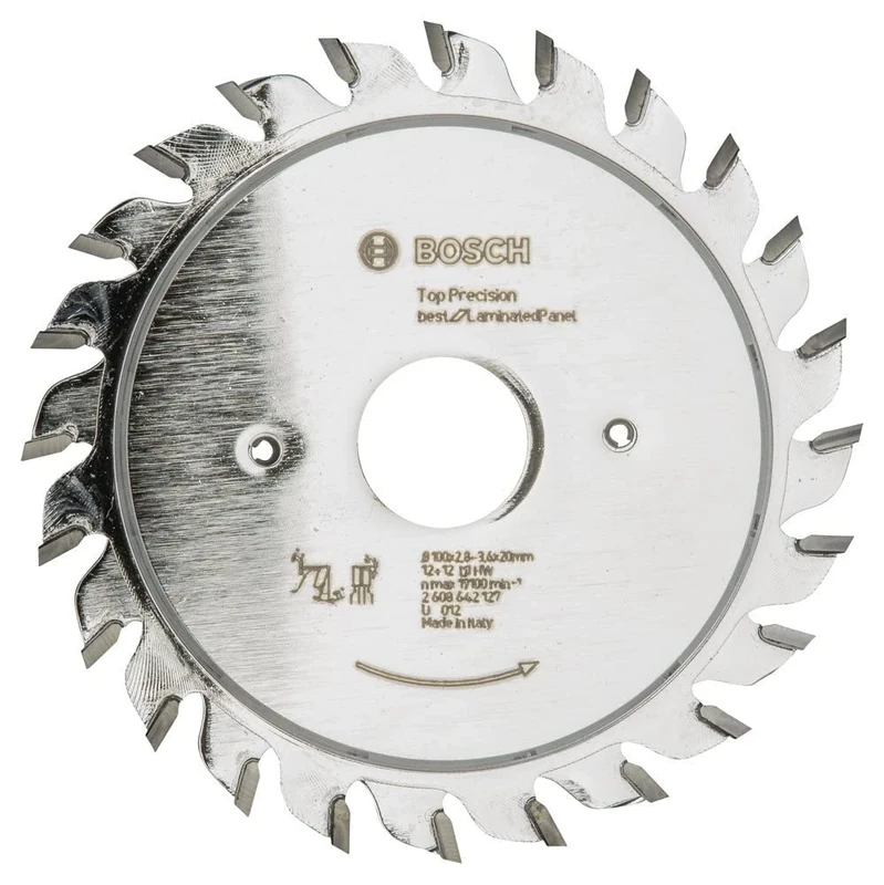 Bosch 2608642127 BSCBI mm Tooth Top Precision Circular Saw Blade, 0 V, Silver
